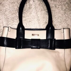Kate Spade Black and Cream Tote with Elegant